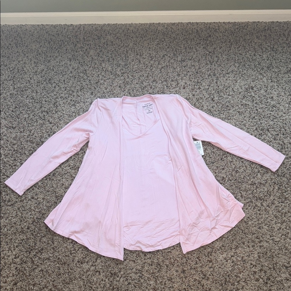 BNWT Torrid Lilac Snow Super Soft Knit Tunic & Cardigan Set